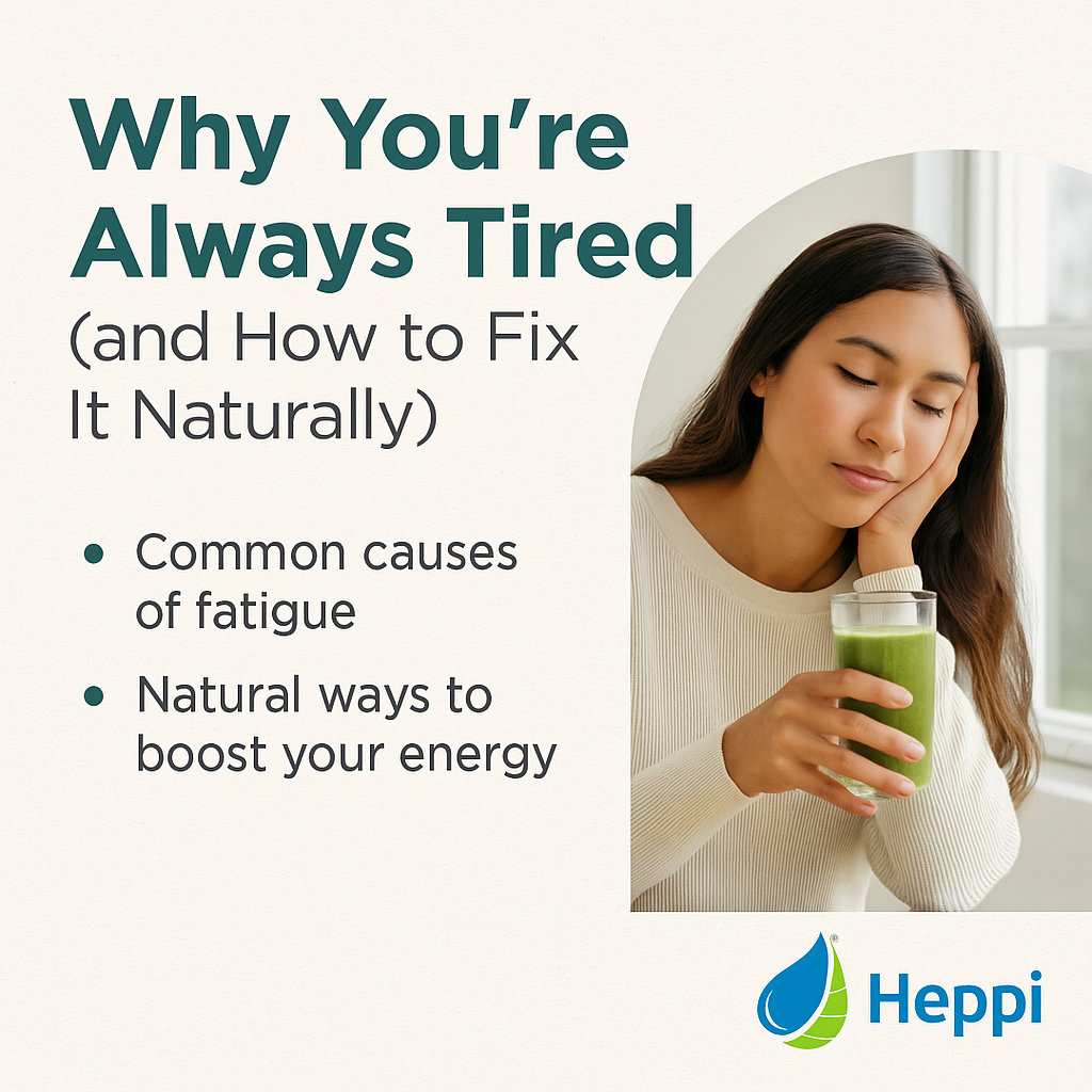 💤 Why You’re Always Tired (and How to Fix It Naturally) Heppi