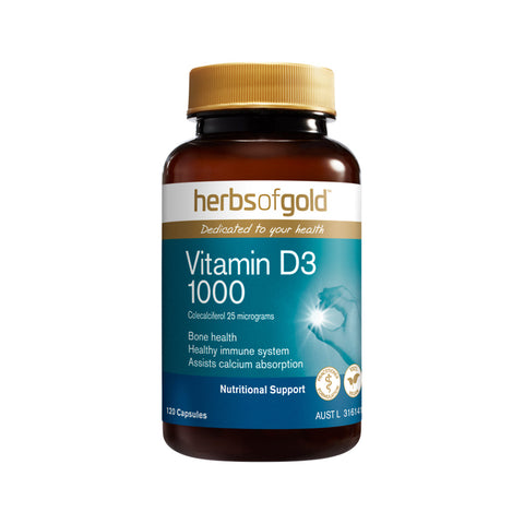 Vitamin D3 1000 120c - Herbs of Gold