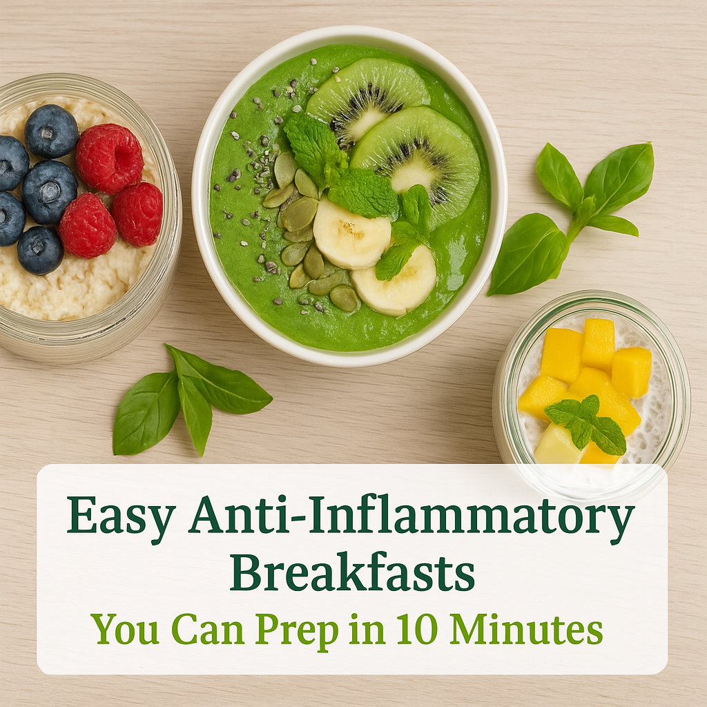🥣 Easy Anti-Inflammatory Breakfasts You Can Prep in 10 Minutes - Because busy mornings shouldn't mean skipping nourishment.