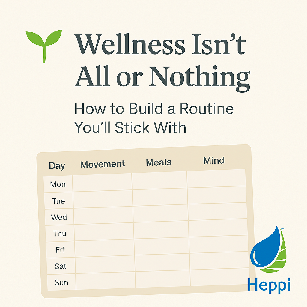 🌱 Wellness Isn’t All or Nothing: How to Build a Routine You’ll Stick With
