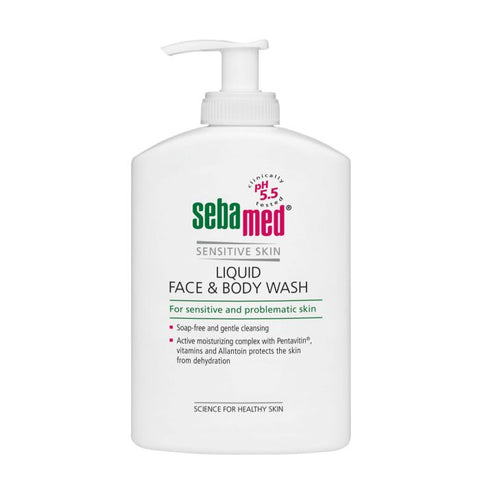 Liquid Face & Body Wash 300ml Pump - Sebamed