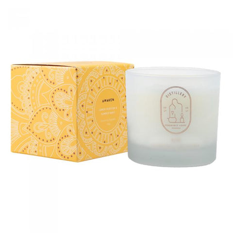 Awaken - Lemon Blossom & Summer Moss Soy Candle 190gr - Distillery
