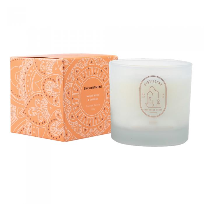 Enchantment - Mango Wood & Saffron Soy Candle 190gr - Distillery