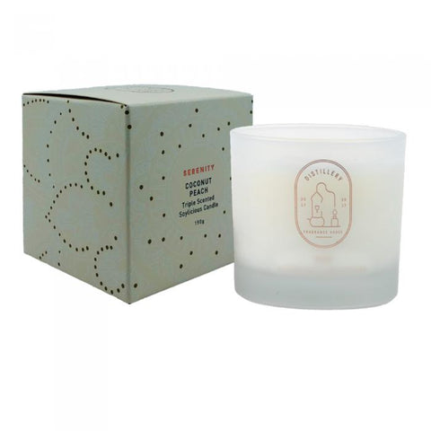 Serenity - Coconut Peach Soy Candle 190gr - Distillery