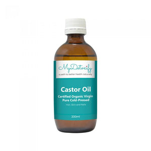 Castor Oil - Certified Organic Virgin Pure Cold-Pressed 200ml - MyDetoxify