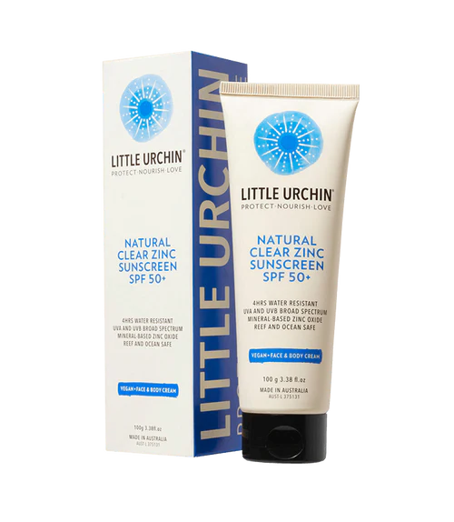 Natural Clear Zinc Sunscreen SPF50 100g - Little Urchin