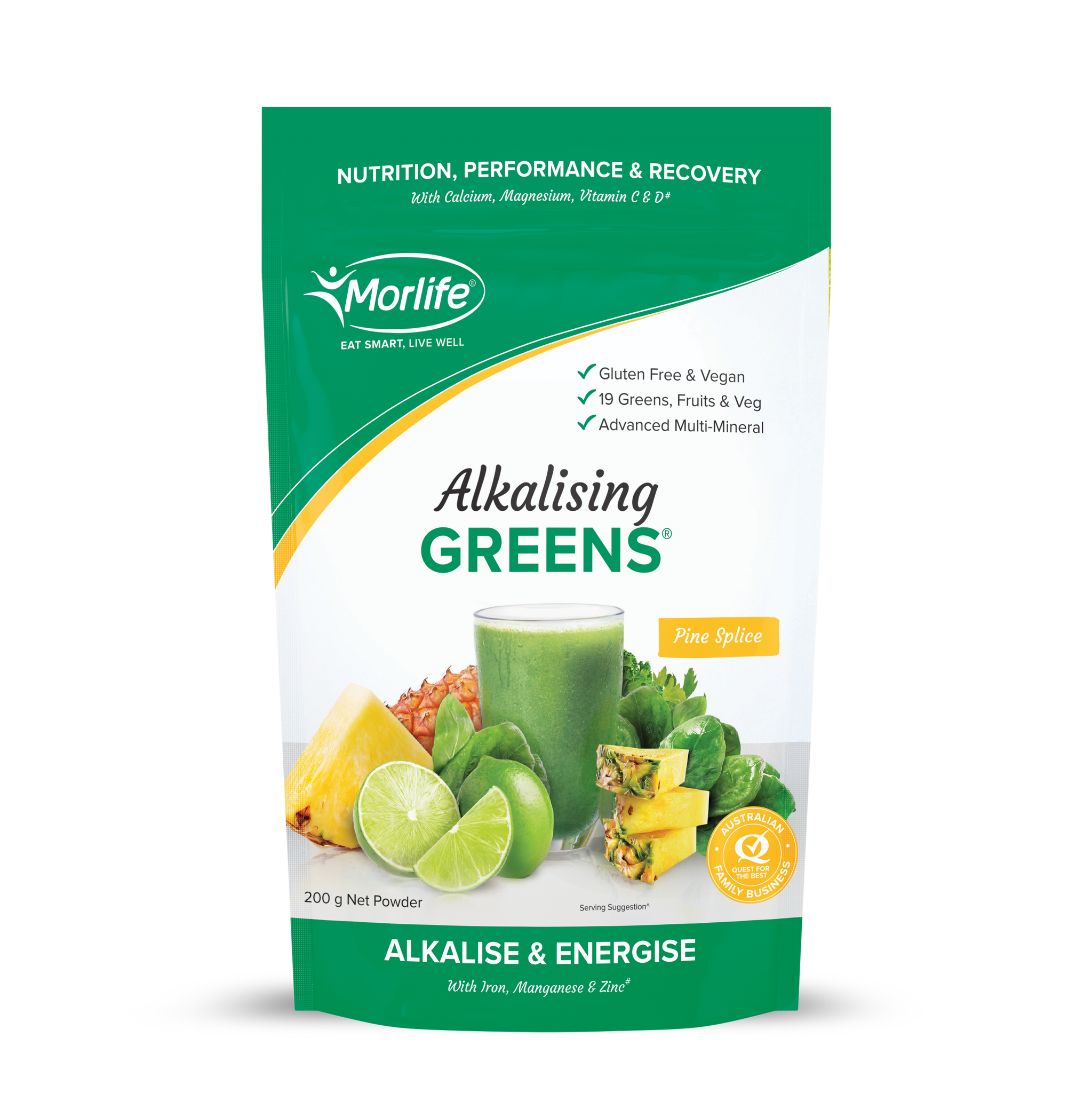 Alkalising Green - Pine Slice - 200 gram - Morlife