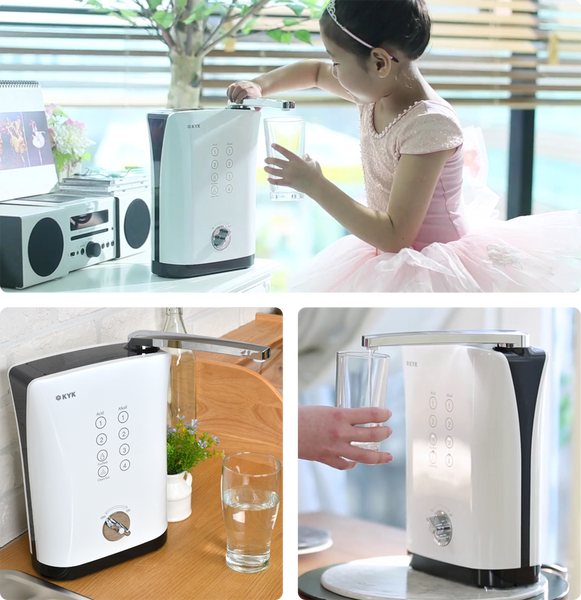 KYK HISHA - Alkaline Water Ionizer, Slim and Compact - Heppi