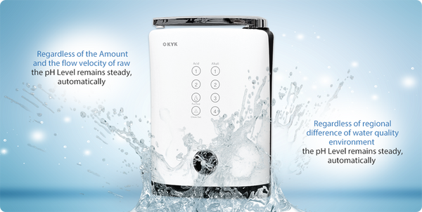 KYK HISHA - Alkaline Water Ionizer, Slim and Compact - Heppi